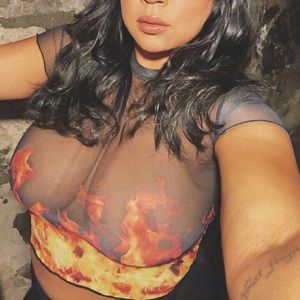 Fire Mesh Crop Top